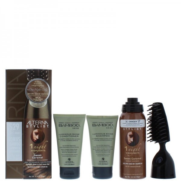 Alterna One Night Only Caramel Sweet Caramel Temporary Color Mousse 93g / Shampoo 40ml / Conditioner 40ml / Applicator 